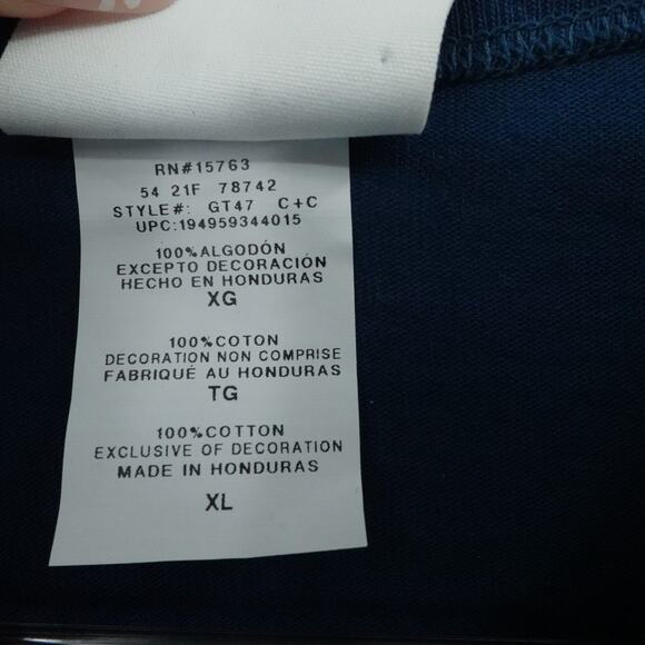 Champion Shirt Mens Extra Large Blue Heavyweight Heritage Chenille C Patch - Picture 7 of 10